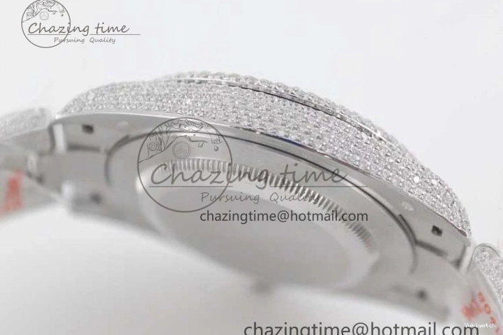 TWF Dial Edition Full Markers SS 1:1 Blue on Best A2824 Bracelet Stick Datejust Diamonds 41 0210